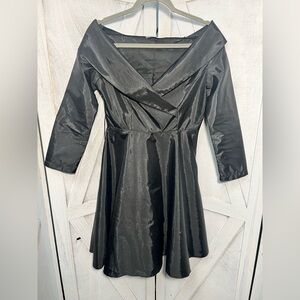 Elegant Black Wrap Dress